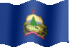 Medium animated flag of Vermont