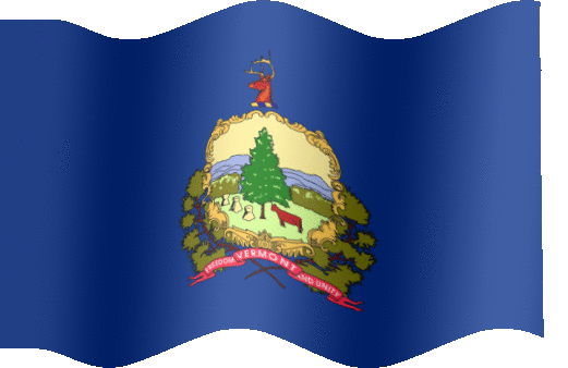 Very Big animated flag of Vermont