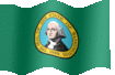 Medium animated flag of Washington