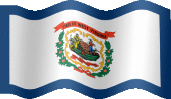 Extra Large still flag of West Virginia