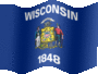 Medium still flag of Wisconsin