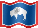 Large still flag of Wyoming