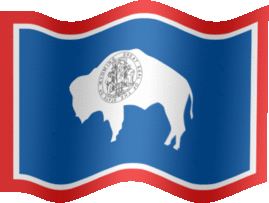 Extra Large still flag of Wyoming