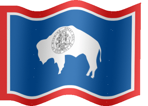 Very Big animated flag of Wyoming