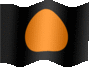Animated Black flag with orange circle flags