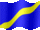 Small still flag of Blue flag yellow stripe