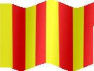 Large still flag of Red and yellow striped flag