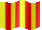 Small animated flag of Red and yellow striped flag