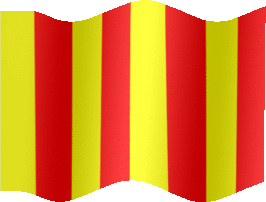 Extra Large still flag of Red and yellow striped flag