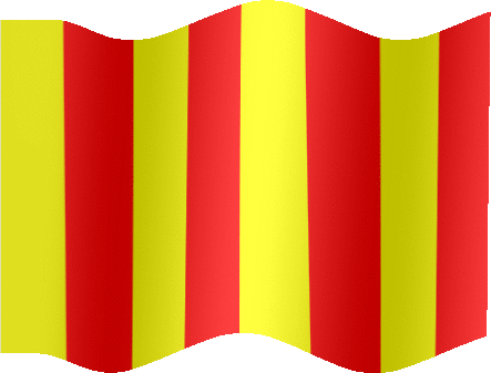 Very Big still flag of Red and yellow striped flag