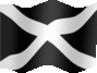 Animated White cross flag flags