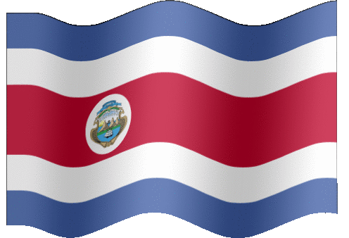 Costa Rican Animated Flag - Bank2home.com