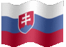 Medium animated flag of Slovakia
