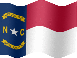 Animated North Carolina flag | NC flag | Country flag of | abFlags.com ...
